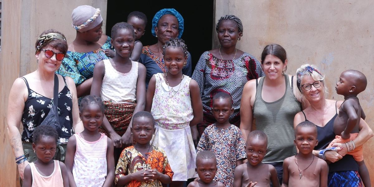 Des membres de l’association et des familles réunis